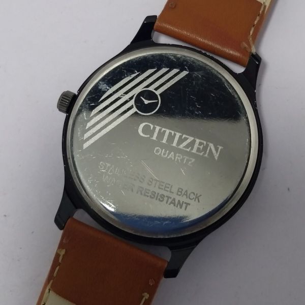 Men's Watch Citizen quartz brwon Dial Cell